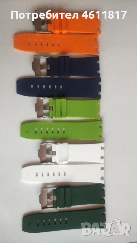 Силиконови каишки за часовник AUDEMARS PIGUET, снимка 6 - Каишки за часовници - 52179516