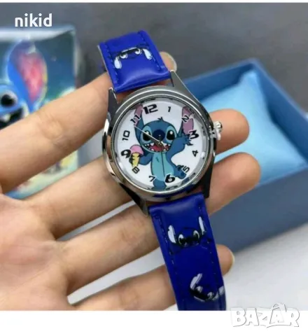 Стич Stitch Лило детски син ръчен часовник, снимка 2 - Детски - 48593423