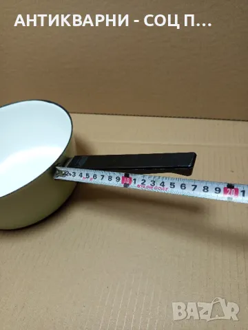 Соц Стара Емайлирана Касерола., снимка 9 - Антикварни и старинни предмети - 49485892