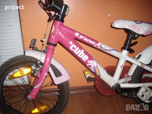 CUBE 16" USA АЛУМИНИЕВ  детски велосипед,колело +спомагателни.Идеален., снимка 4 - Детски велосипеди, триколки и коли - 48952664