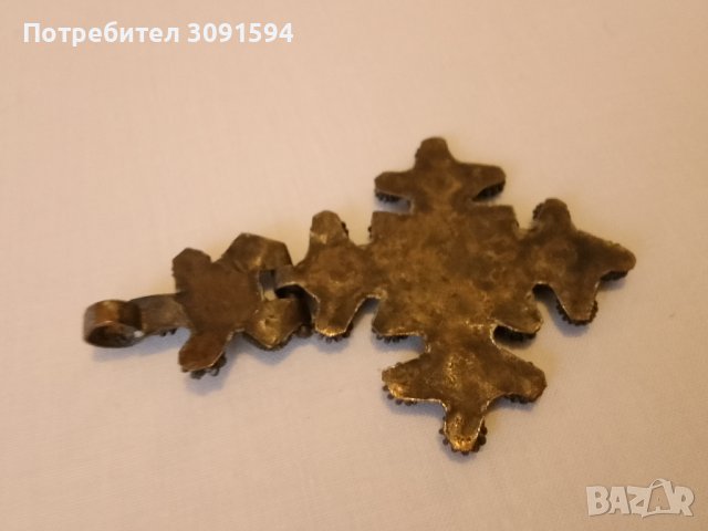 Етиопски православен коптски кръст на панти, античен ръчно изработен християнски медальон, снимка 8 - Други ценни предмети - 41868626