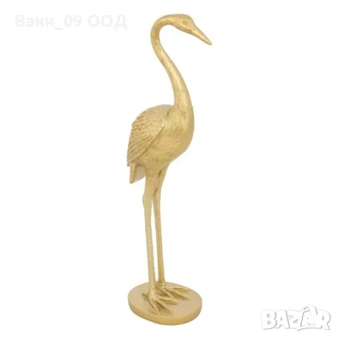 41см! Златиста статуетка "Чапла"