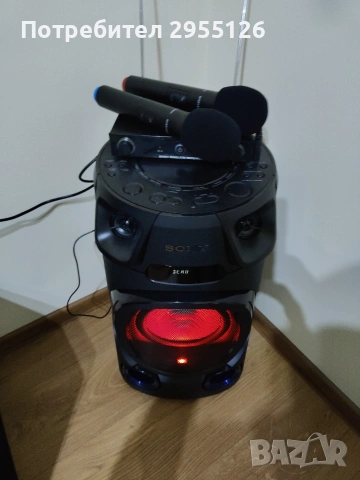 кариоки комплект +предавател с два микрофона не използвани нови., снимка 2 - Караоке - 53090641