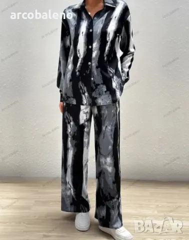 Ежедневен моден дамски комплект от две части с щампа, 3цвята , снимка 5 - Комплекти - 42026505