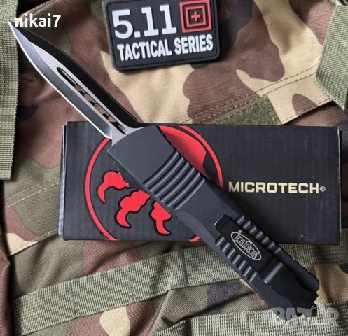 автоматичен нож мега здрав Tactical Microtech за оцеляване самозащита, снимка 1