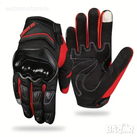 Ръкавици за мотор с протектори L,XL,XXL - Червени, 2броя