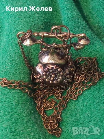 МЕСИНГОР РЕТРО ТЕЛЕФОН ФИГУРКА МЕДАЛЬОН ВИНТИДЖ СТАТУЕТКА 3262, снимка 11 - Колиета, медальони, синджири - 29815054