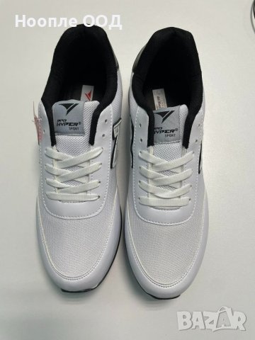 Унисекс спортни обувки с връзки - Бели - 43, снимка 2 - Маратонки - 41791681