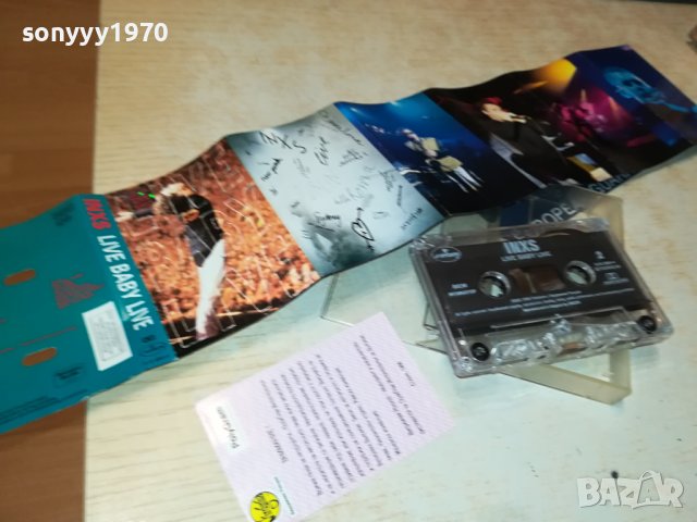 INEXS LIVE BABY LIVE-КАСЕТА-ОРИГИНАЛ BIEM МУЗИКАУТОР 1607230715, снимка 9 - Аудио касети - 41562226