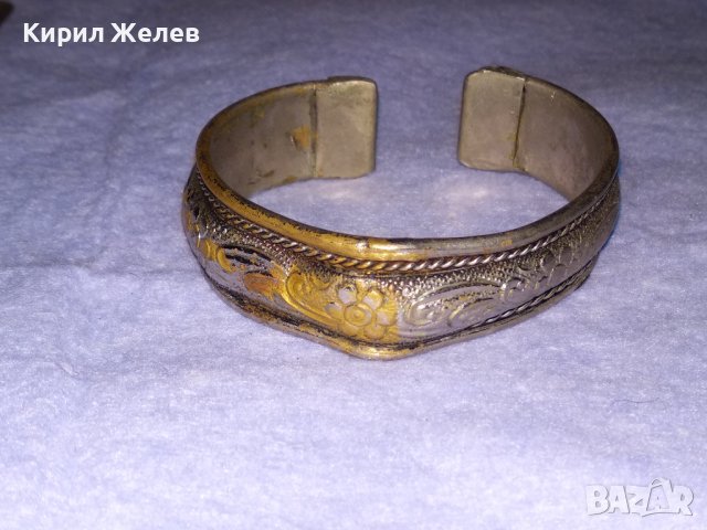 СТАРИННА ПОСРЕБРЕНА ТРАДИЦИОННО РЕТРО ОРНАМЕНТИРАНА РЕГУЛИРУЕМА ГРИВНА РЪЧНА ИЗРАБОТКА 10942