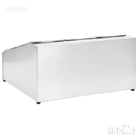 vidaXL Гастронорм контейнер държач с 6 GN съда 1/6 неръждаема стомана, снимка 5 - Обзавеждане на кухня - 56147728