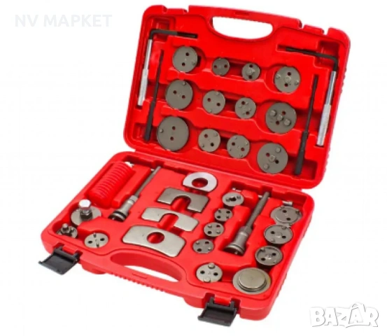 Комплект инструменти за смяна на накладки - 35 части, снимка 2 - Други инструменти - 53839911