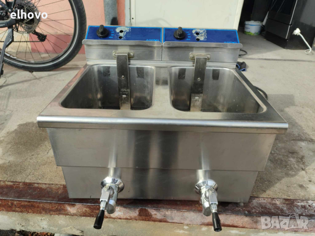 Двоен професионален фритюрник APEXA, снимка 2 - Обзавеждане на кухня - 44529781