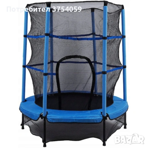 Мини батут с мрежа за безопасност – Компактен и забавен избор за деца, снимка 11 - Други - 53075683