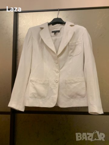 Продовам бяло сако лен и памук  марка Batibaleno, снимка 5 - Сака - 39932200