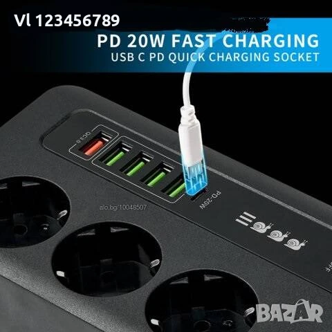 Висококачествен разклонител със защита от претоварване, , снимка 2 - Други стоки за дома - 50747550