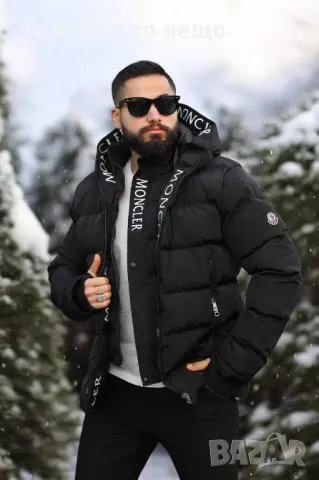 Мъжко черно зимно яке Moncler Код A73