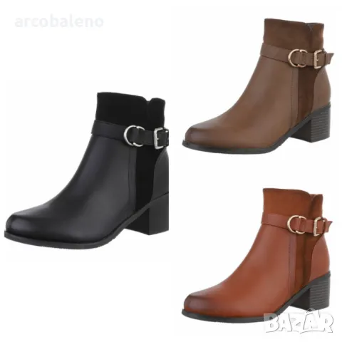 Дамски боти на висок ток, 3цвята 