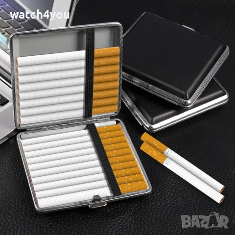 НОВИ КОЖЕНИ ТАБАКЕРИ ЗА ЦИГАРИ. ЛУКСОЗНА ТАБАКЕРА ЗА 100ММ SLIM И 80ММ ЦИГАРИ.CIGARETTE BOX.TABAKERA, снимка 7 - Табакери - 19375947