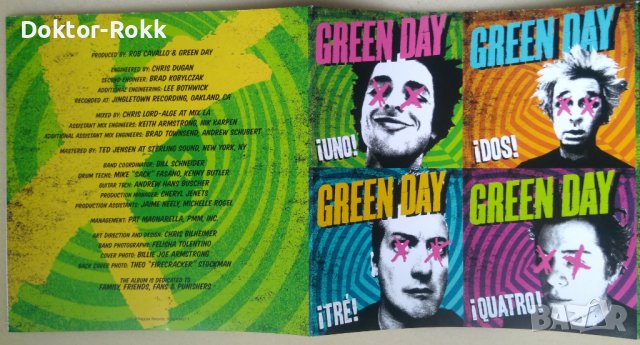 Green Day – ¡Uno! (2012, CD) , снимка 3 - CD дискове - 41648555