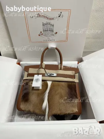 Hermes Birkin Goar fur , снимка 1 - Чанти - 47646333