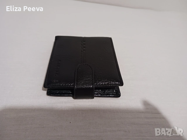 черно мъжко портмоне от естествена кожа, снимка 7 - Портфейли, портмонета - 53142412