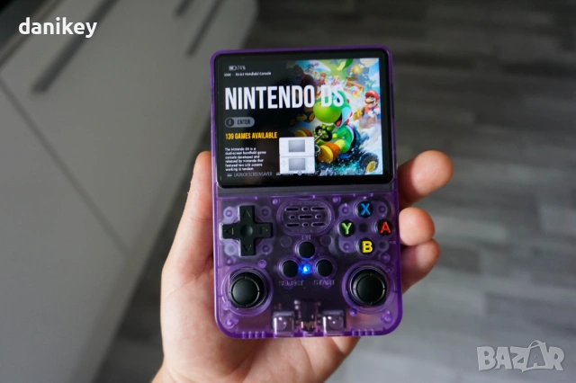 Джобна Конзола с хиляди игри R36S 64GB Лилава