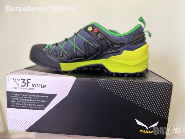 Туристически обувки Salewa Ms Wildfire Edge 61346-3840 Ombre Blue/Fluo Yellow, снимка 6 - Други - 42274350