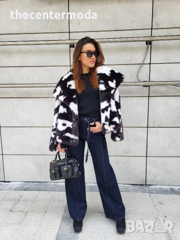 Дамско палто от еко косъм , снимка 3 - Палта, манта - 52842221