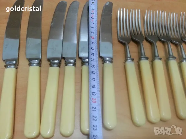 стари руски прибори за хранене ножове и вилици , снимка 2 - Антикварни и старинни предмети - 49831901