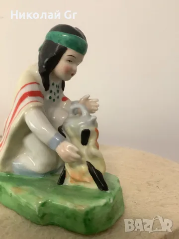 Порцеланова фигурка произведено в Япония 1960 години отличен състояние, снимка 5 - Статуетки - 56161860