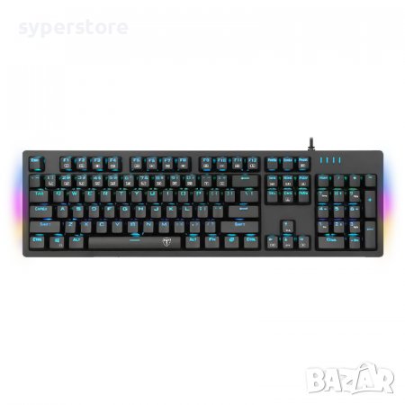 Клавиатура Геймърска USB T-DAGGER Bermuda T-TGK312 Механична с RGB подсветка Gaming Keyboard, снимка 1 - Клавиатури и мишки - 34778443