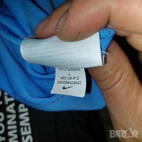 тениска Nike Roger Federer RF 2012 US Open Crew Tennis Shirt ON Vapor Uniqlo Rafa Nadal  размер Л , снимка 7 - Тениски - 49716580