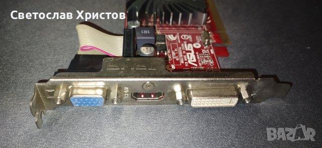 Продавам видео карта AMD Asus HD5450 512MB DDR2 64bit VGA DVI HDMI LP PCI-E, снимка 3 - Видеокарти - 41509235