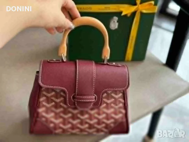 Goyard  Дамска чанта, кожа, снимка 7 - Чанти - 56267466