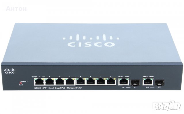 Cisco SG 300-10PP 10-port Gigabit PoE+ Managed Switch
