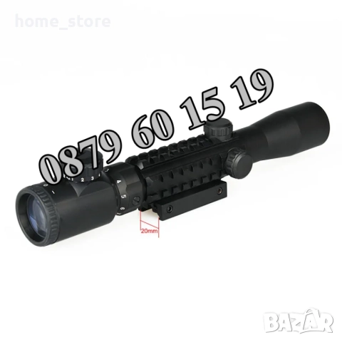 Оптика за пушка Bushnell, оптичен мерник 3-9х40E, релсов захват 10-20 мм, снимка 4 - Оборудване и аксесоари за оръжия - 52369374