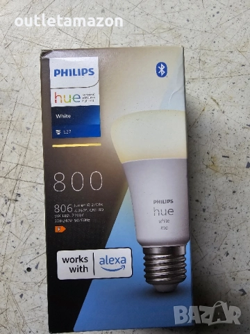 Смарт LED крушка Philips Hue, Bluetooth, Zigbee, снимка 7 - Лед осветление - 52450941