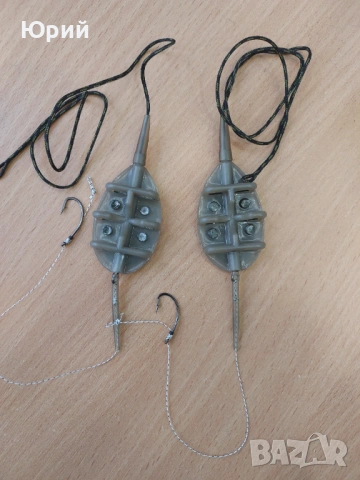 МОНТАЖ С МЕТОД ФИДЕР Flat 20g / 30g / 40g/ 50g, снимка 4 - Други спортове - 53659250