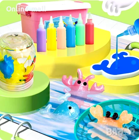 Вълшебен 3D Гел желе Морски животни Арт Комплект Направи си сам, снимка 3 - Други - 50492025