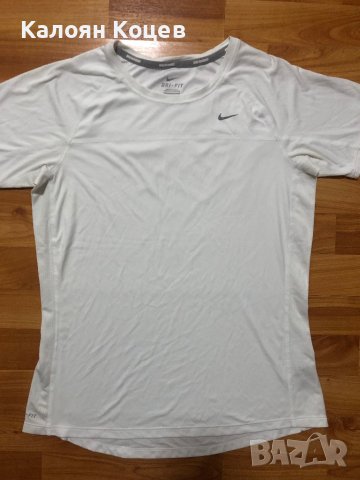 Дамска Тениска Nike Running Dri-Fit, M, снимка 1 - Тениски - 44337751