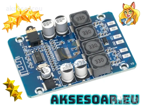 Висококачествен 2x45W 12V 24V Стерео Hi-Fi аудио Bluetooth Цифров усилвател Клас D мощен и компактен, снимка 16 - Ресийвъри, усилватели, смесителни пултове - 53782566