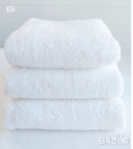Хавлиени кърпи в бяло в два размера от 💯%памук , снимка 3 - Хавлиени кърпи - 41651614