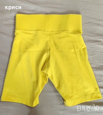 Спортен жълт къс клин Nike размер S, снимка 4 - Клинове - 56015247