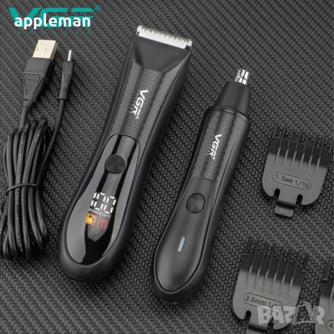 VGR V-934 – Професионален 2 в 1 тример за нос и тяло постригване, снимка 2 - Тримери - 53558168