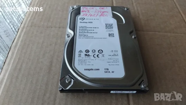 Хард диск Seagate Barracuda Desktop HDD ST1000DM003 1TB SATA 6.0Gb/s