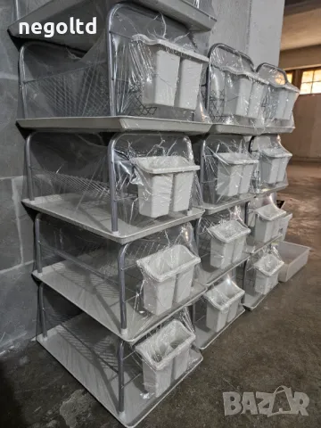 Производител на метален сушилник за чинии на 1, 2 и 3 етажа с  кошничка за прибори