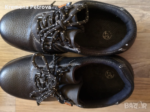 Дамски работни обувки, eстествена кожа, с бомбе Stenso BASIC LOW S3, номер 37, снимка 5 - Други - 53174295