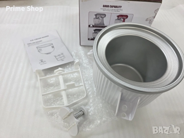 Приставка/ купа за приготвяне на сладолед за миксери KitchenAid, 1.9L, снимка 11 - Миксери - 53783472