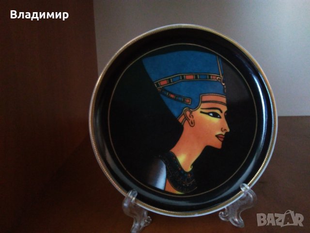 Сувенирни чинийки 2 броя с изображения от древен Египет, снимка 2 - Декорация за дома - 41816295